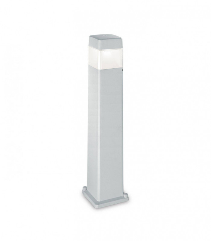 1 Light Outdoor Bollard Light Grey IP44
