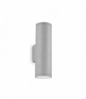 2 Light Outdoor Wall Light Grey IP44
