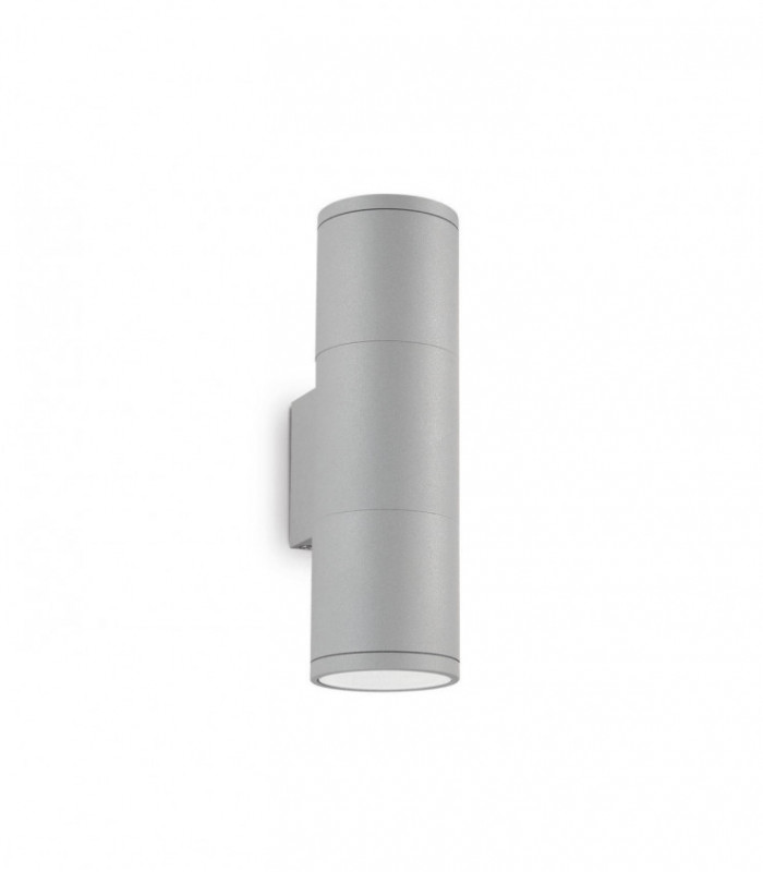 2 Light Outdoor Wall Light Grey IP44