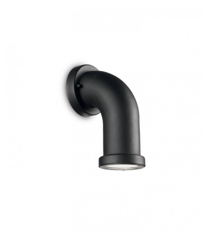 1 Light Outdoor Wall Light Black IP44