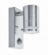 1 Light Outdoor PIR Wall Light Stainless Steel IP44, GU10