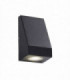 Integrated LED 1 Light Outdoor Wall Light Sanded Black, Frosted IP44