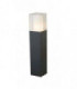 1 Light Outdoor Bollard Dark Grey, White IP44, E27