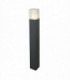1 Light Outdoor Bollard Dark Grey, White IP44, E27