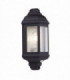1 Light Outdoor Wall Lantern Black , White IP44, E27