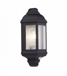1 Light Outdoor Wall Lantern Black , White IP44, E27