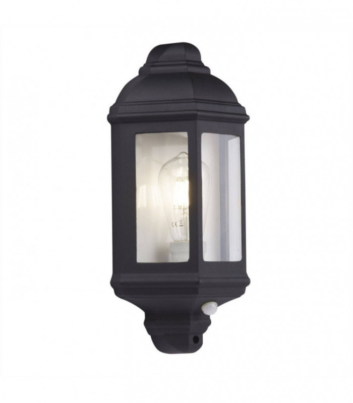 1 Light Outdoor Wall Lantern Black , White IP44, E27