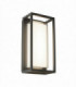 Integrated LED Outdoor Wall Light Dark Grey, Opal White IP44