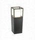 Integrated LED Outdoor Bollard Post Dark Grey, Opal White IP44