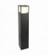 Integrated LED Outdoor Bollard Post Dark Grey, Opal White IP44
