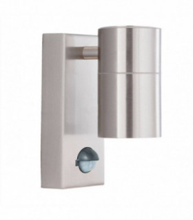 1 Light Wall Light Stainless Steel IP44, GU10