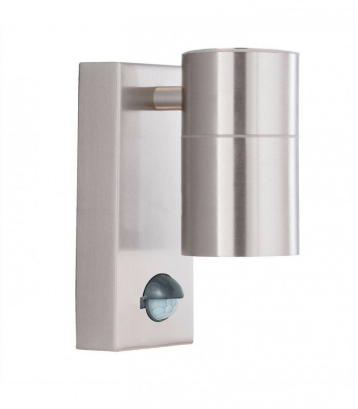 1 Light Wall Light Stainless Steel IP44, GU10