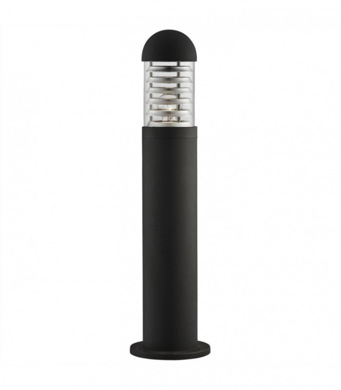 1 Light Outdoor Bollard Post Black IP65, E27