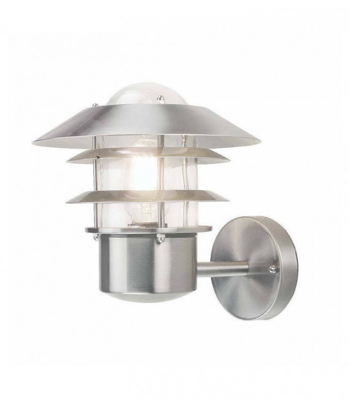 1 Light Outdoor Wall Lantern Light Stainless Steel IP44, E27