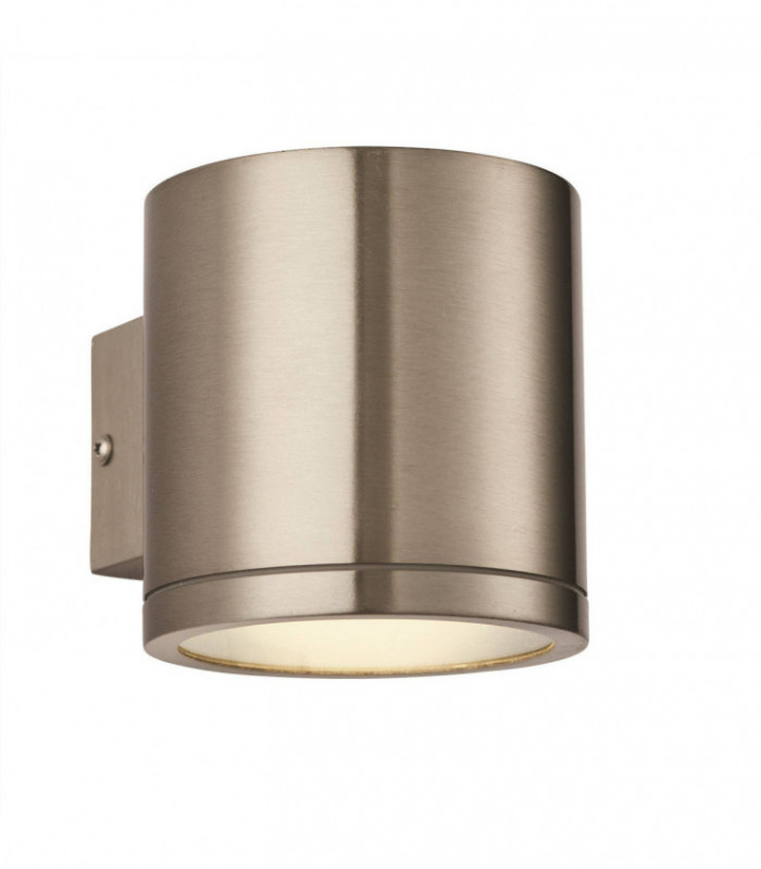 LED 1 Light Outdoor Wall Marine Grade Brushed Stainless Steel, Glass IP44