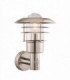 1 Light Outdoor Wall Polished Stainless Steel, Glass IP44, E27