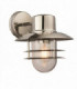 1 Light Outdoor Wall Polished Stainless Steel, Glass IP44, E27