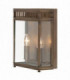 2 Light Outdoor Medium Wall Half Lantern Light Dark Bronze IP44, E14