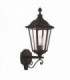 1 Light Outdoor Wall Lantern Matt Black Paint, Glass IP44, E27
