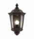 1 Light Outdoor Wall Lantern Matt Black Paint, Glass IP44, E27