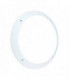 Integrated LED 1 Light Outdoor Wall Light Matt White Textured, Opal IP65