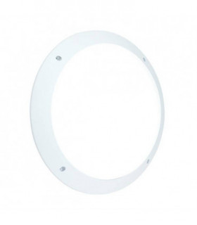 Integrated LED 1 Light Outdoor Wall Light Matt White Textured, Opal IP65