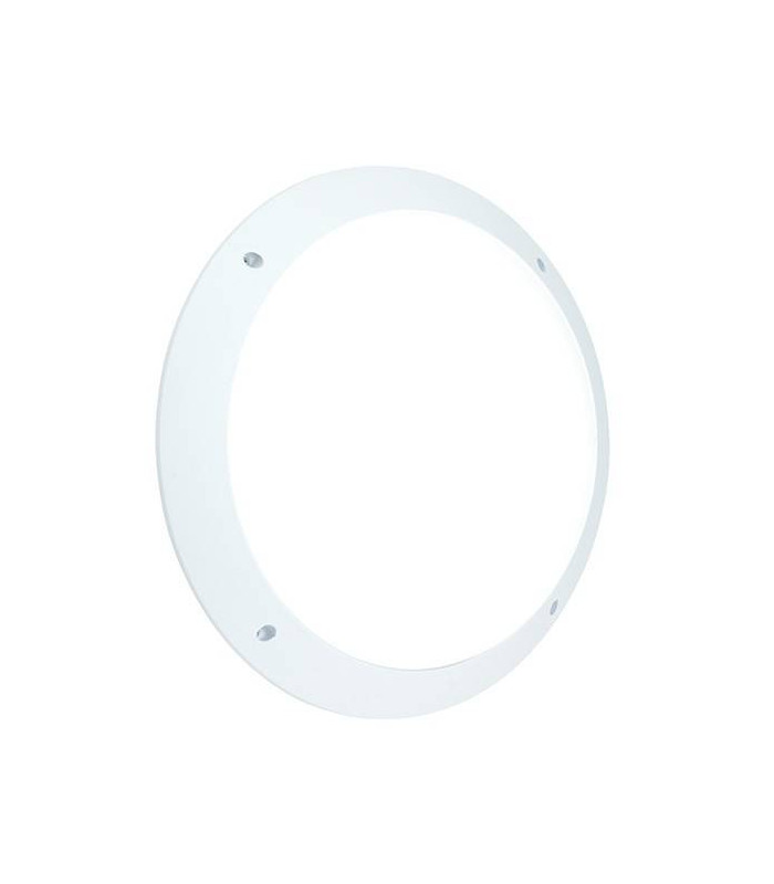 Integrated LED 1 Light Outdoor Wall Light Matt White Textured, Opal IP65