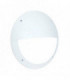 Integrated LED 1 Light Outdoor Wall Light Matt White Textured, Opal IP65