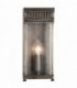 1 Light Outdoor Small Wall Half Lantern Light Dark Bronze IP44, E14