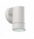 1 Light Outdoor Wall Light White Polypropylene, Clear IP44, GU10