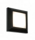 Integrated LED 1 Light Outdoor Wall Light Black Abs Plastic, Frosted IP65