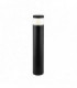 Integrated LED 1 Light Outdoor Bollard Textured Black, Clear IP65