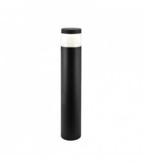 Integrated LED 1 Light Outdoor Bollard Textured Black, Clear IP65