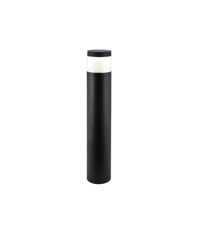 Integrated LED 1 Light Outdoor Bollard Textured Black, Clear IP65