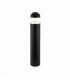 Integrated LED 1 Light Outdoor Bollard Textured Black, Clear IP65