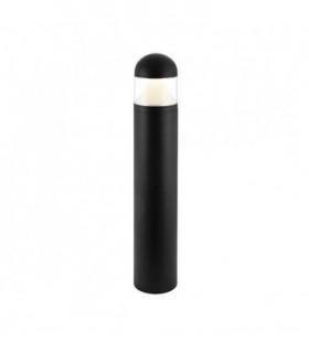 Integrated LED 1 Light Outdoor Bollard Textured Black, Clear IP65