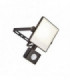 Integrated LED PIR 1 Light Outdoor Wall Light Textured Black, Frosted IP44