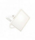 Integrated LED 1 Light Outdoor Wall Light Textured Matt White, Frosted IP65