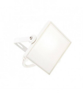 Integrated LED 1 Light Outdoor Wall Light Textured Matt White, Frosted IP65