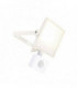 Integrated LED PIR 1 Light Outdoor Wall Light Textured Matt White, Frosted IP44