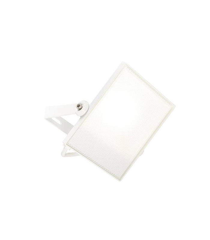 Integrated LED 1 Light Outdoor Wall Light Textured Matt White, Frosted IP65