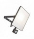 Integrated LED PIR 1 Light Outdoor Wall Light Textured Black, Frosted IP44