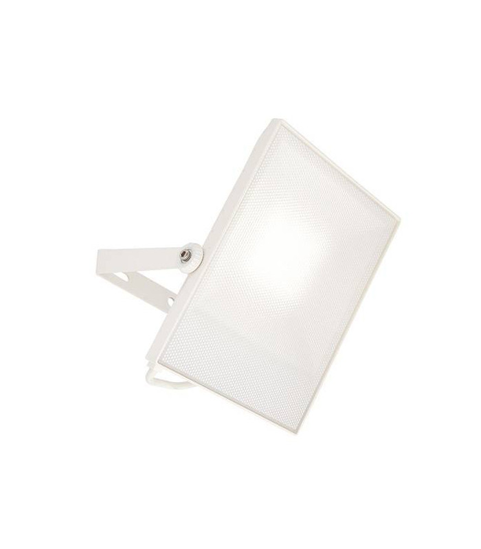 Integrated LED 1 Light Outdoor Wall Light Textured Matt White, Frosted IP65