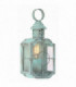 1 Light Outdoor Wall Lantern Light Verdigris IP44, E27
