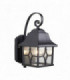 1 Light Outdoor Wall Lantern Light Black IP44, E27