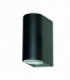 LED Outdoor Up Down Wall 2 Light Black, Cast Aluminium, IP44