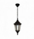 1 Light Outdoor Coastal Ceiling Chain Lantern Black IP43, E27