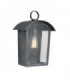 1 Light Large Wall Lantern Ash Black