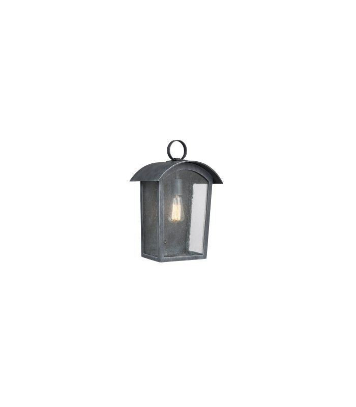 1 Light Large Wall Lantern Ash Black