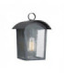 1 Light Small Wall Lantern Ash Black